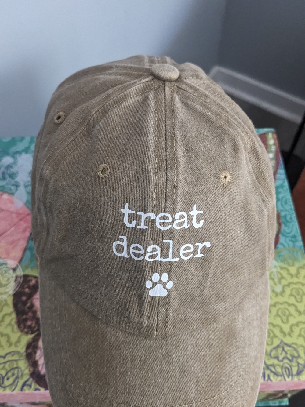 Treat Dealer Embroidered Dog Lover Cap - Brown NEW